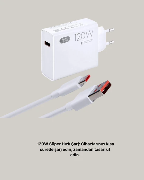 120W Mi Turbo Akıllı Tanıma Çipli Hızlı Şarj Cihazı Taşınabilir ve Dayanıklı - 4