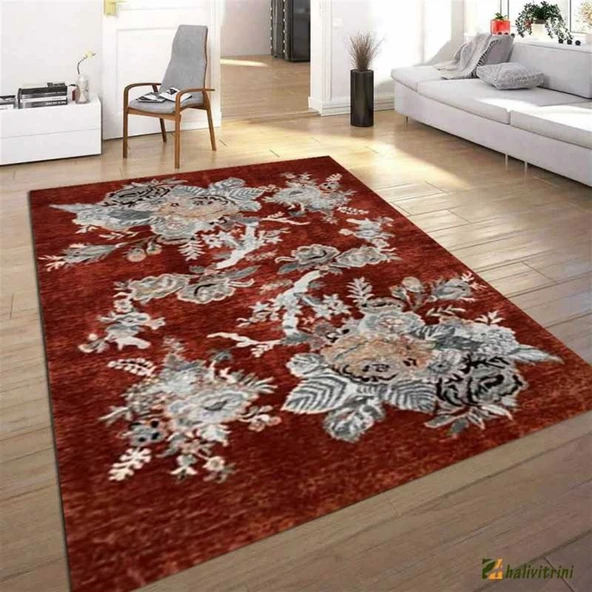 Hitit Oda Halısı 160x230 Lidya Lüx 4174 Bordo - 1