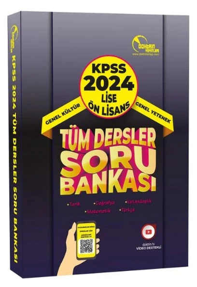 Doktrin Yayınları 2024 KPSS Lise Önlisans Tüm Dersler Tek Kitap Soru Bankası ürün görseli