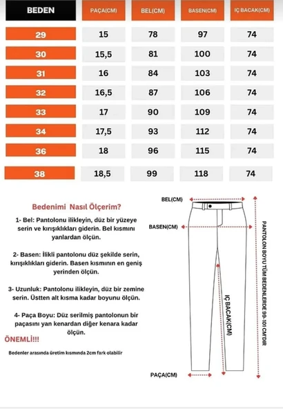 Erkek Slim Fit Dilli Kumaş Pantolon - Resim 5