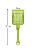 Aralıklı Plastik kedi Kumu Küreği,Temizleme Eleme Küreği Sarı - 3