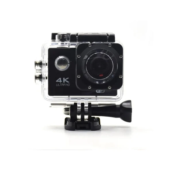 4K Ultra Hd Wifi Su Geçirmez Aksiyon Kamerası Siyah AC-01 - Resim 2