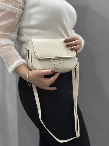 Krem cilt mossi çanta - Resim 6