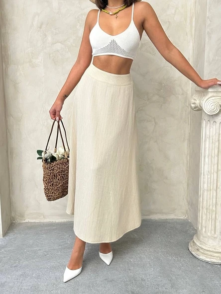 Uzun astarlı etek - Resim 3