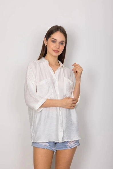 Cepli salaş gömlek t1010 - Resim 3