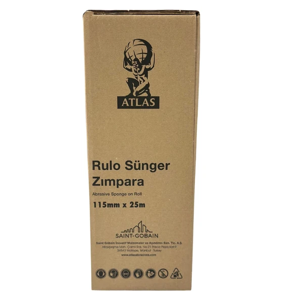 Norton Atlas Sünger Zımpara 115mm x 25m – Yüksek Performanslı Zımpara Rulosu - 3