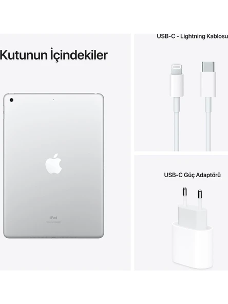 Apple iPad 9. Nesil 64GB 10.2" WiFi Tablet - MK2L3TU/A Gümüş - 5