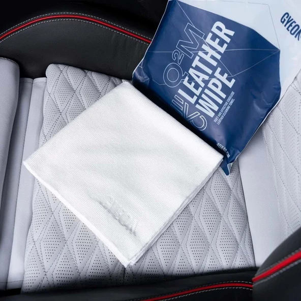 GYEON Q²M LeatherWipe EVO Deri Aksamlara Özel Temizleme Bezi 2’Li Paket - 40x40 Cm - Resim 2