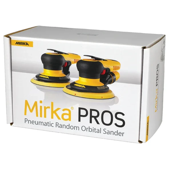 Mirka® PROS 680CV Ø150 mm Havalı Orbital Zımpara Makinesi – 8 mm Orbit – Merkezi Vakumlu – Yüksek Hızlı Yüzey Hazırlama - Resim 10