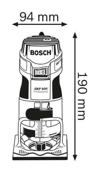 Bosch GKF 600 Kenar Frezesi - 3