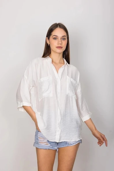 Cepli salaş gömlek t1010 - Resim 5