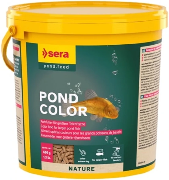 Sera Pond Color Sticks Nature 250 GR Poşette Skt :05/2028 Japon Koi balığı yemi ürün görseli