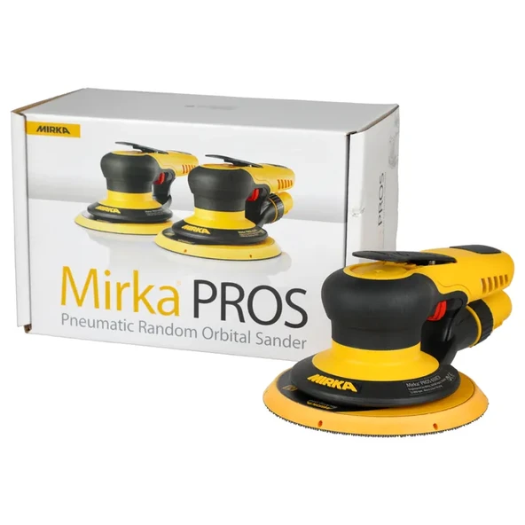 Mirka® PROS 680CV Ø150 mm Havalı Orbital Zımpara Makinesi – 8 mm Orbit – Merkezi Vakumlu – Yüksek Hızlı Yüzey Hazırlama - Resim 8