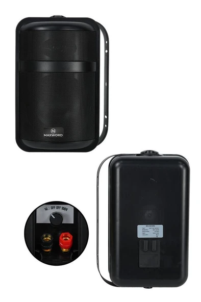 Maxword MDS-105TB Yüksek Kaliteli 200W 5.25 İnç 16 ohm/100V İki Yollu Duvar Tipi Sütun Hoparlör - 2