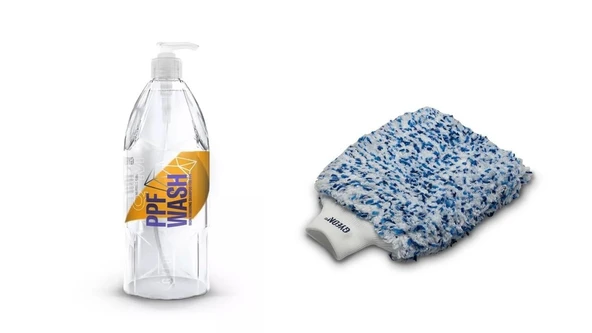 GYEON Q²M PPF Wash Özel Demir Tozu Sökücü Yıkama Şampuanı 400ML+ SMOOTHİE YIKAMA ELDİVENİ ürün görseli
