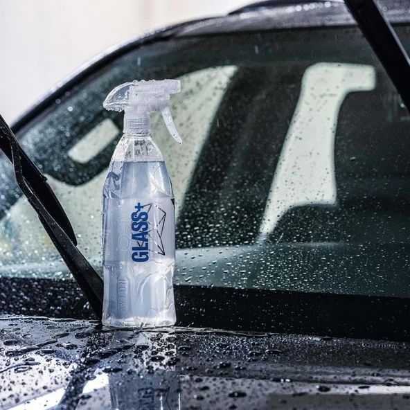 GYEON Q²M Glass+ Plus Araç Cam Yağmur Kaydırıcı Su İtici ve Temizleyici - 1000 ml -Hidrofobik Parlak - 6