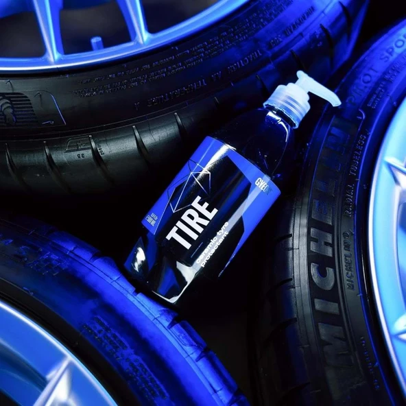 GYEON Q² Tire Lastik Parlatıcı Ve Koruyucu Jel - 500 ml -Seramik Bazlı Lastik Teker Cilası - 3