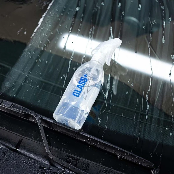 GYEON Q²M Glass+ Plus Araç Cam Yağmur Kaydırıcı Su İtici ve Temizleyici - 500 ml -Hidrofobik Parlak - Resim 5