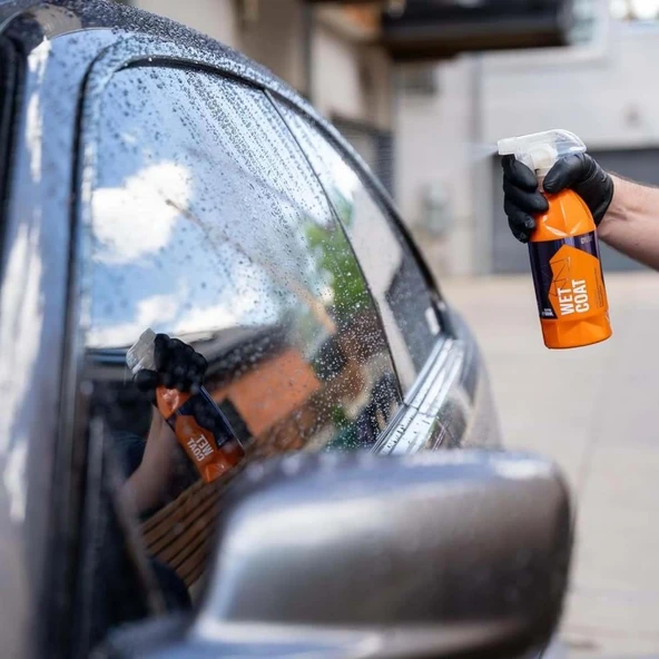 GYEON Q²M WetCoat Nano Boya Koruma Ve Seramik Sprey Hızlı Cila - 500 ml -Su İtici Parlak Islak Cila - 5