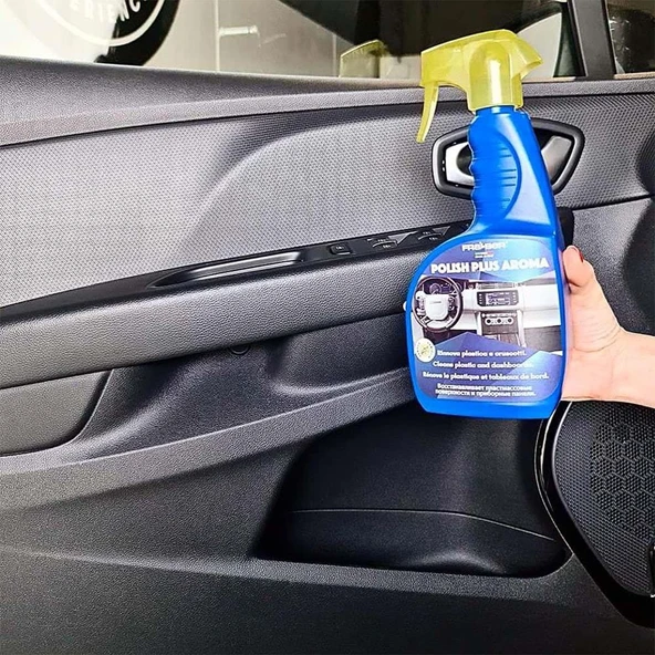 FRA-BER Polish Plus Aroma Antistatik Plastik, Trim, Vinil Yenileyici Bakım Spreyi - 750 Ml - 2