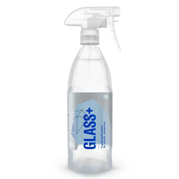 GYEON Q²M Glass+ Plus Araç Cam Yağmur Kaydırıcı Su İtici ve Temizleyici - 1000 ml -Hidrofobik Parlak - 1