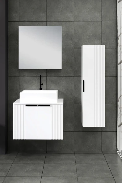 65 cm Chester Banyo Dolabı + 30 cm Boy Dolabı - 2