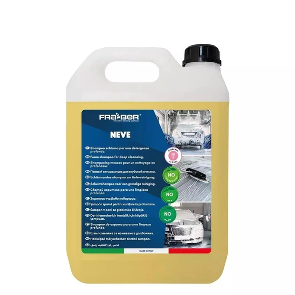 FRA-BER Neve Yoğun Köpüklü Araç Yıkama Şampuanı Cilalı Parfümlü Oto Köpüğü - 4,54 Lt (1: 90-500) ürün görseli