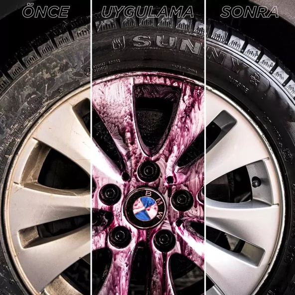 GYEON Q²M Iron REDEFINED Demir Tozu, Balata Tozu Temizleyici Ve Pas Sökücü PH Nötr - 500 ml - Resim 7