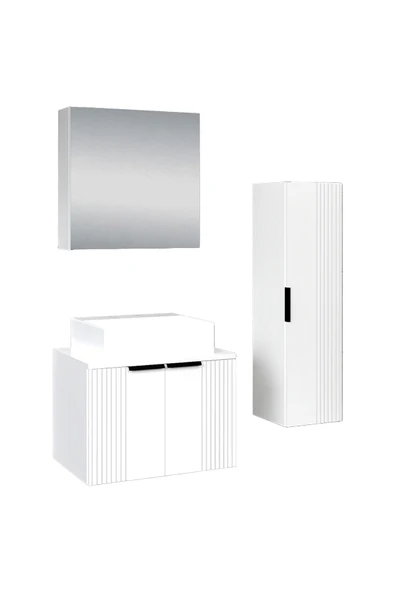 65 cm Chester Banyo Dolabı + 30 cm Boy Dolabı - 5