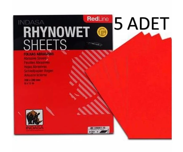 Indasa Sulu Tabaka Zımpara-SU ZIMPARASI 5 ADET