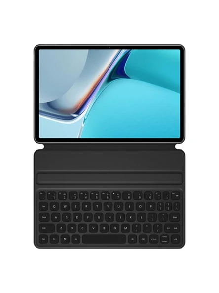 Huawei MatePad 11 Uyumlu Akıllı Manyetik Klavye ve Koyu Gri PU Deri Çizilmez Taşınabilir Tablet Kılıfı - 4