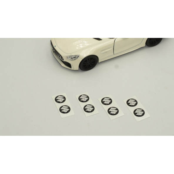 Suzuki Logo Jant Torpido Direksiyon 9mm Damla Sticker Logo Seti - 3