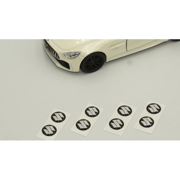Suzuki Logo Jant Torpido Direksiyon 9mm Damla Sticker Logo Seti - 4