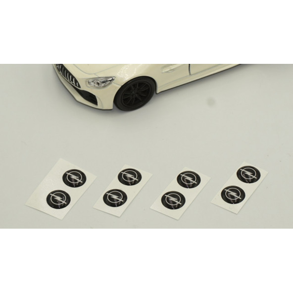 Opel Logo Jant Torpido Direksiyon 9mm Damla Sticker Logo Seti - 4