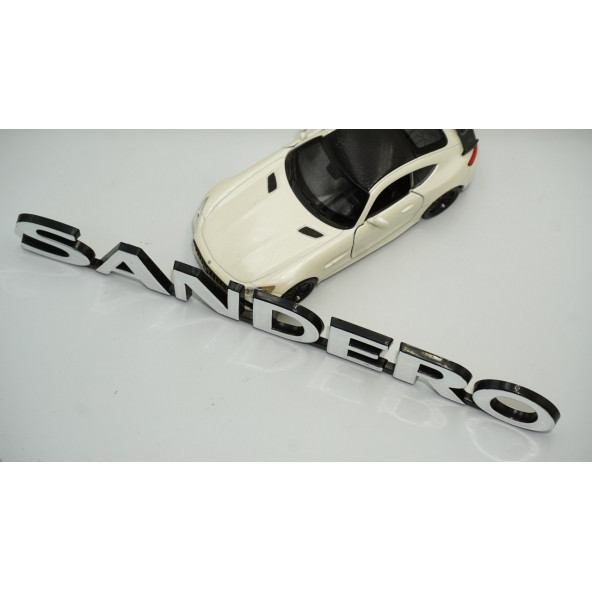 Dacia Sandero Bagaj Krom ABS 3M 3D Yazı Logo Amblem - 4