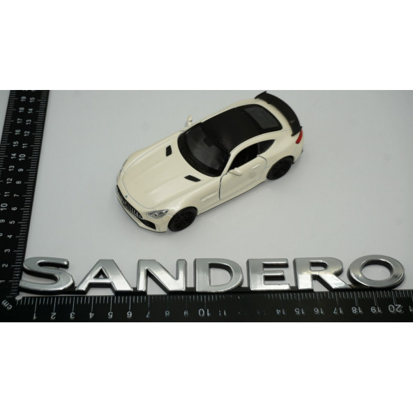 Dacia Sandero Bagaj Krom ABS 3M 3D Yazı Logo Amblem - 5
