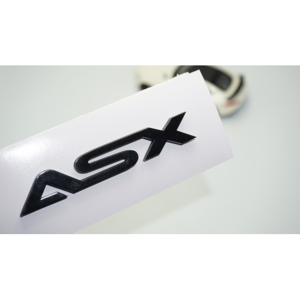 DK Tuning ASX Bagaj Siyah ABS 3M 3D Yazı Logo Mitsubishi İle Uyumlu