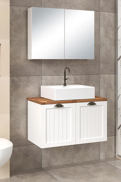 80 cm Aren Banyo Dolabı - 1
