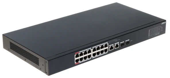 Dahua CS4218-16ET-240 16 Port Poe 2 Port Gigabit Uplink 2 Port SFP Combo Yönetilebilir 240W  Poe Switch - Resim 2