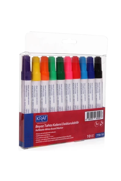 artline Kraf Doldurulabilir Beyaz Tahta Kalemi 10'lu Set 770-10 - 4