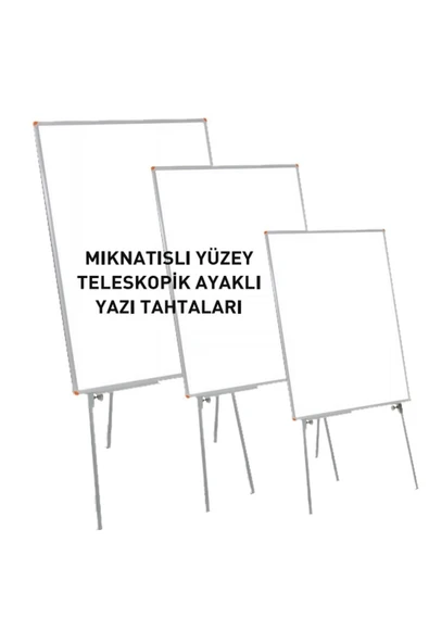 Panda 80x120 Cm Mıknatıslı Yüzey Yazı Tahtası Teleskopik Ayaklı Pano - Resim 2