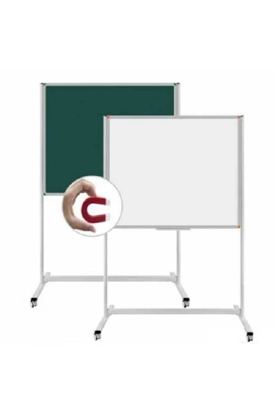 Panda Mıknatıslı Yüzey Tekerlekli Ayaklı Yazı Tahtası Pan 567 Beyaz 120x200 ürün görseli