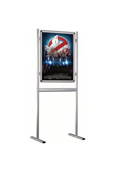 OfisDS B2 50x70cm Alüminyum Çift Taraflı Kaldırım Reklam Poster Pano - 2