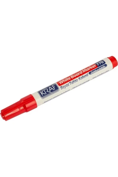 KRAF Beyaz Tahta Kalemi- 770 Doldurulabilir Kırmızı ürün görseli