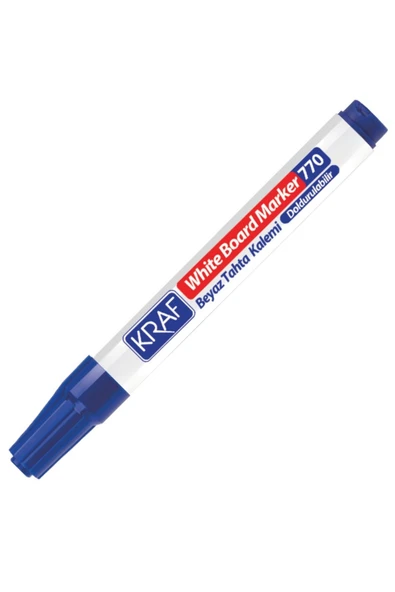 KRAF Beyaz Tahta Kalemi Doldurulabilir 770 Mavi - 1