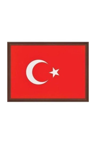 Panda Türk Bayrağı Mdf Çerçeveli 25x35 Cm ürün görseli