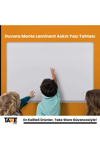 Panda Duvara Monte Laminant Askılı Yazı Tahtası 120x210cm Beyaz ürün görseli