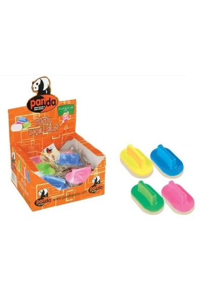 Panda Yazı Tahtası Silgisi Küçük Karışık Renklerde Pan680 (24 Lü Kutu) - 1