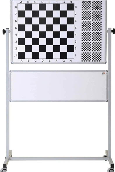 Panda Ayaklı Satranç Tahtası Eğitimli 110x100 Cm Manyetik Tekerlekli Ayaklı Pano604 ürün görseli