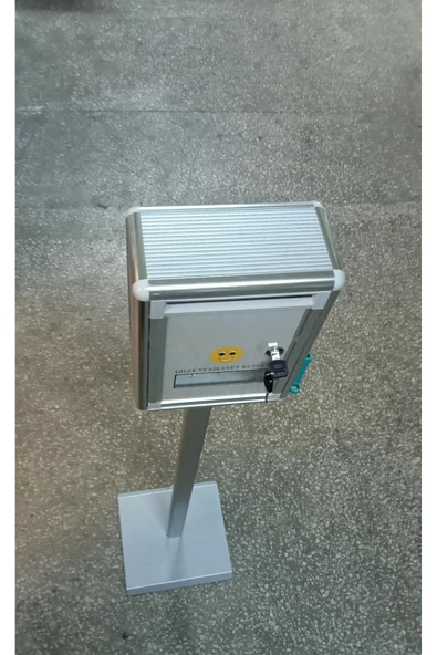 OfisDS 22x29 Cm Lüks Ithal Ayaklı Alüminyum Metal Dilek Şikayet Kutusu - 1
